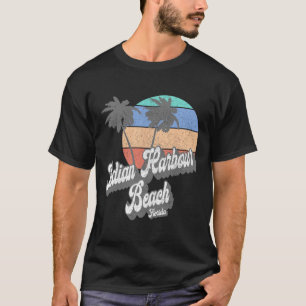 T-shirt Plage indienne rétro Harbour Beach Floride Fl Vint