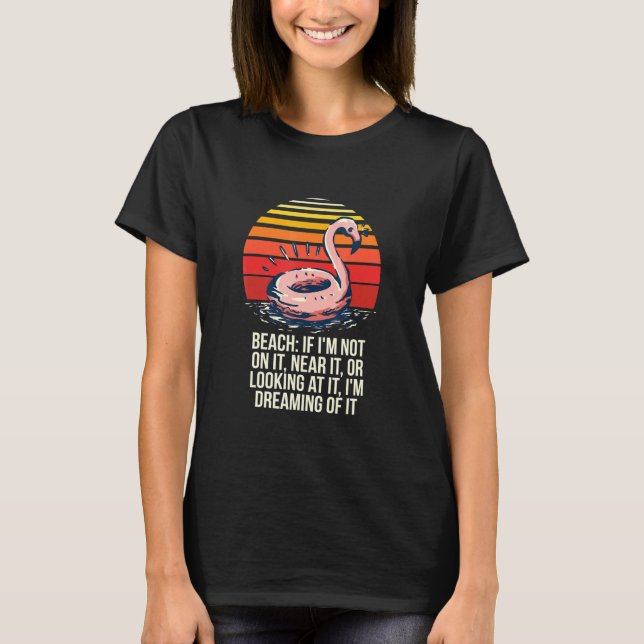 T-shirt Plage Je Rêve De It Beach Bum Mer Tropicale (Devant)