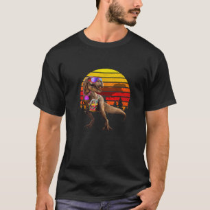 T-shirt Plage Jurassique T Rex Retro Monde Vintage Funny D