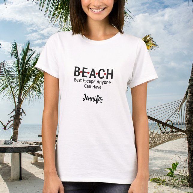 T-shirt Plage Meilleure évasion N'importe qui peut avoir u (Créateur téléchargé)