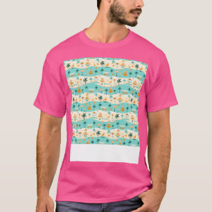 T-shirt Plage Motif Été Palm Tree Waves Coas