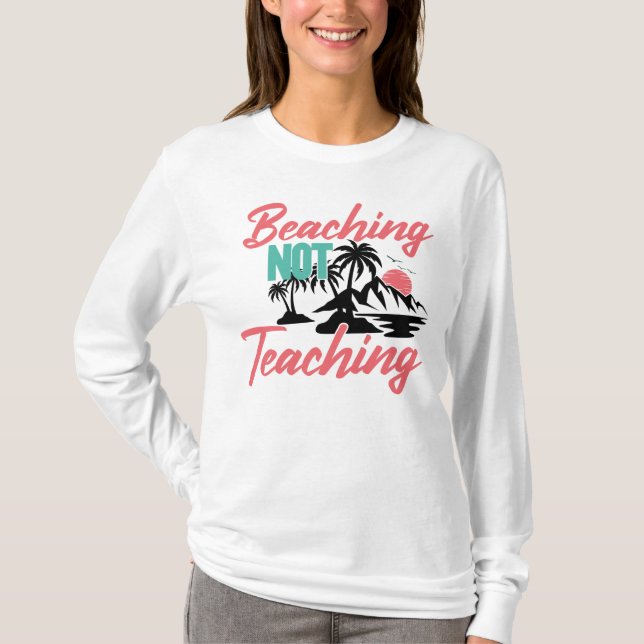 T-shirt Plage non enseignante-71071 (Devant)