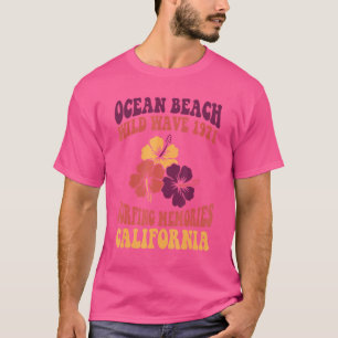 T-shirt Plage océanique vague sauvage 1971 souvenirs de su