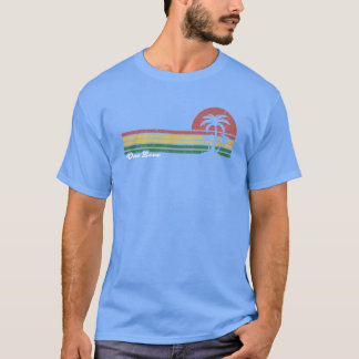 T-shirt Plage One Love rayé drôle garçon Palmrees