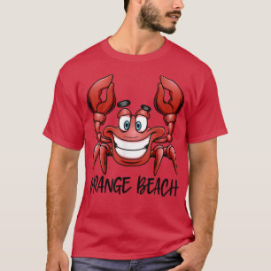T-shirt Plage orange Alabama Voyage en famille Groupe T-Sh