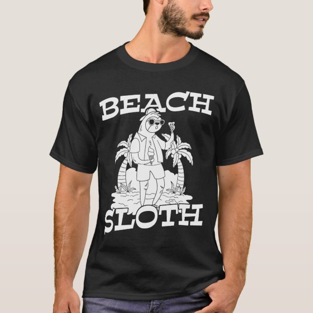T-shirt Plage Palm Tree Surfer Surfrider Waves Surf (Devant)