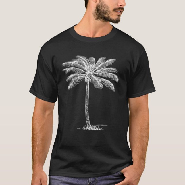 T-shirt Plage Palm Tree Vacances tropicales (Devant)