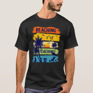 T-shirt Plage Pas Enseignant Enseignant Vacances d'été