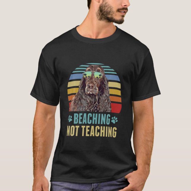 T-shirt Plage Pas Enseigner Funny Boykin Spaniel Chien Sum (Devant)