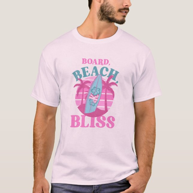 T-shirt Plage, Plage, Bliss Summer Surf (Devant)