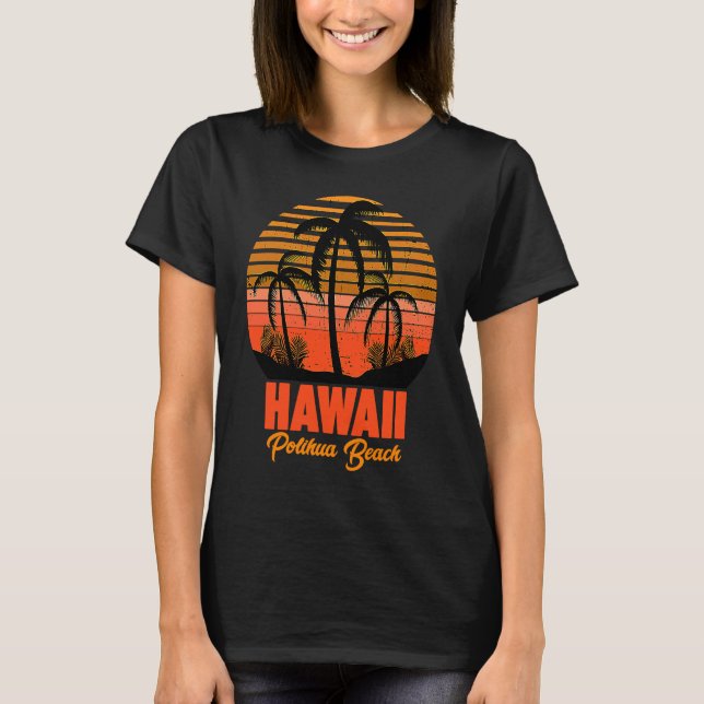 T-shirt Plage Polihua Hawaii (Devant)