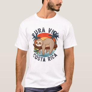 T-shirt Plage Pura Vida Costa Rica Coucher de soleil tropi