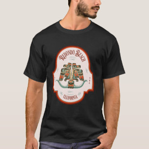 T-shirt Plage Redondo CA totem du Thunderbird Pacifique No