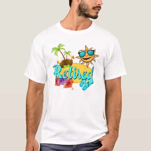 T-shirt Plage retirée (Devant)