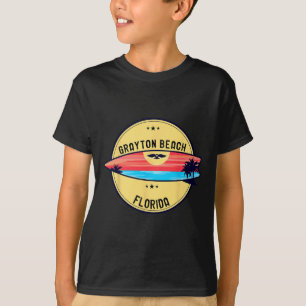 T-shirt Plage rétro Grayton Beach Floride Surf 