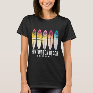 T-shirt Plage Rétro Huntington Californie Surfeur Surf