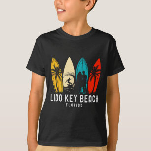 T-shirt Plage Retro Lido Key Floride Surfboarder Design Fo