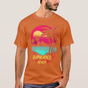 T-shirt Plage Retrowave Barbados Beach