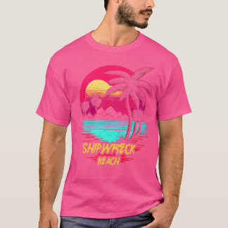 T-shirt Plage Retrowave Beach Shipwreck Beach