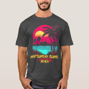 T-shirt Plage Retrowave Beach Whitsunday Islands Beach