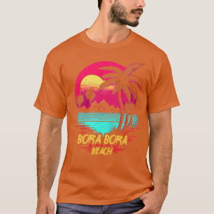 T-shirt Plage Retrowave Bora Bora Beach