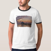 Plage rêvant - banques externes, chemise d'OR