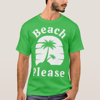T-shirt Plage S'Amuser Été Plage Sable Surf Design 3