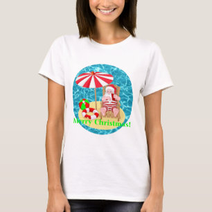 T-shirt plage santa claus