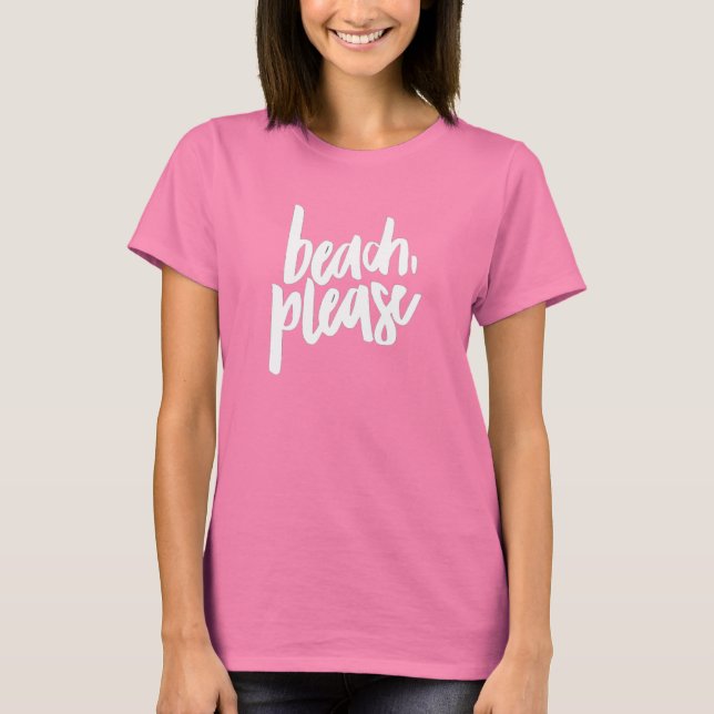T-shirt Plage S'il vous plaît Débardeur (Devant)