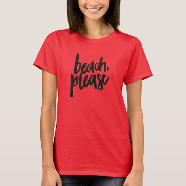 T-shirt Plage S'il vous plaît Débardeur (Devant)