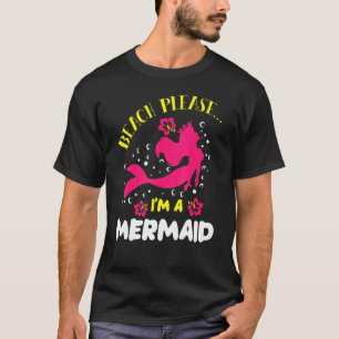 T-shirt Plage S'Il Vous Plaît J'Ai Une Sirène Ocean Fish T