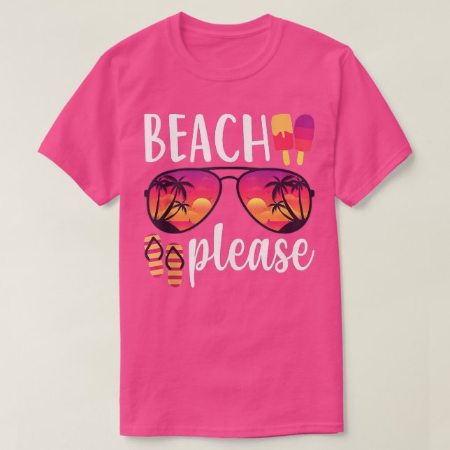 T-shirt Plage S'il vous plaît Lunettes de soleil Hawaii Be (Design devant)