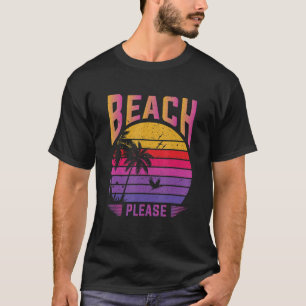 T-shirt Plage S'Il Vous Plaît Palm Tree Lunettes de soleil