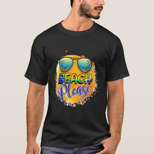 T-shirt Plage S'Il Vous Plaît Thème Graphique (Devant)
