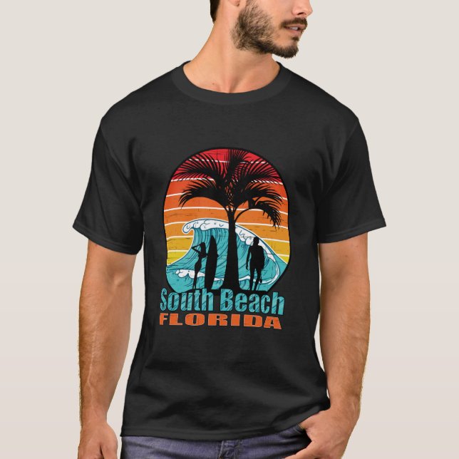 T-shirt Plage Sud de la Floride (Devant)