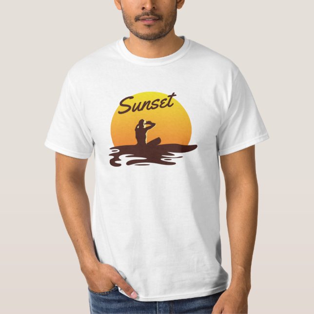 T-shirt Plage Sunset (Devant)