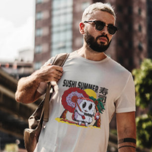 T-shirt Plage Sushi Cartoon Food