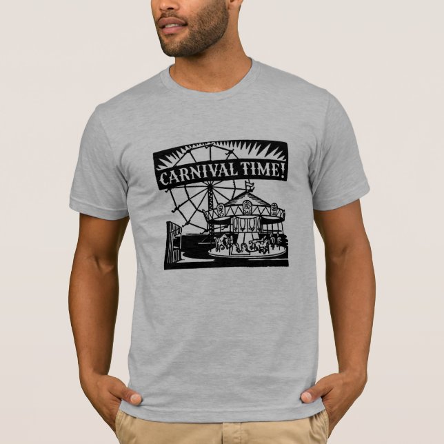 T-shirt Plage "temps de carnaval" (complétez la ville) (Devant)