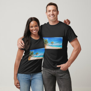T-shirt Plage The Caribbean Paradise
