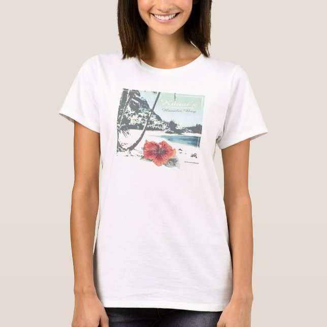 T-shirt Plage tropicale (Devant)
