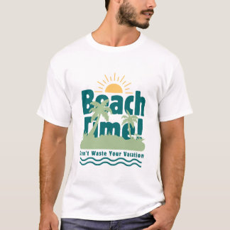 T-shirt Plage tropicale Conception de vacances