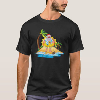 T-shirt Plage tropicale coucher de soleil d'été Funny Père