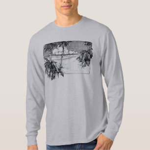 T-shirt Plage tropicale Palmiers Vintages Tees