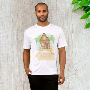 T-shirt Plage tropicale Planches de surf et palmiers