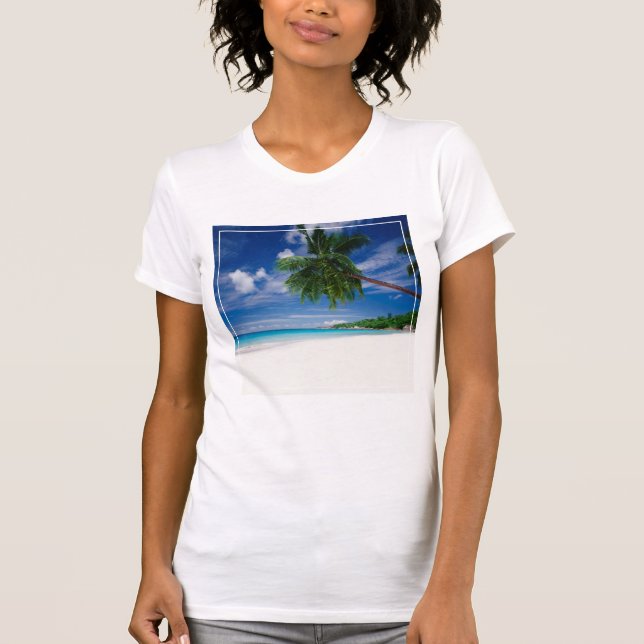 T-shirt Plage tropicale | Seychelles (Devant)