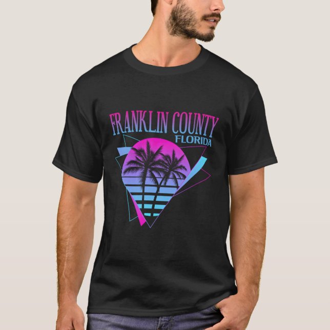 T-shirt Plage Vaporwave Vacation Franklin Comté (Devant)