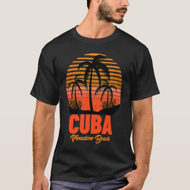 T-shirt Plage Varadero Cuba (Devant)