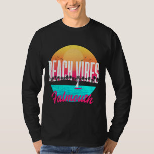 T-shirt Plage Vibes Falmouth Été Massachusetts Tropical