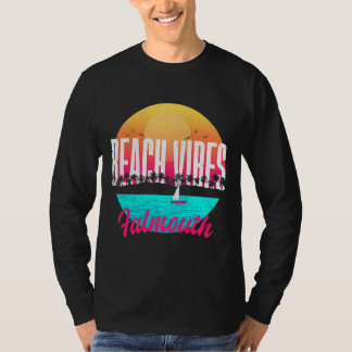 T-shirt Plage Vibes Falmouth Été Massachusetts Tropical
