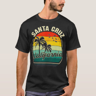 T-shirt Plage vintage Californie Coucher de soleil d'été P